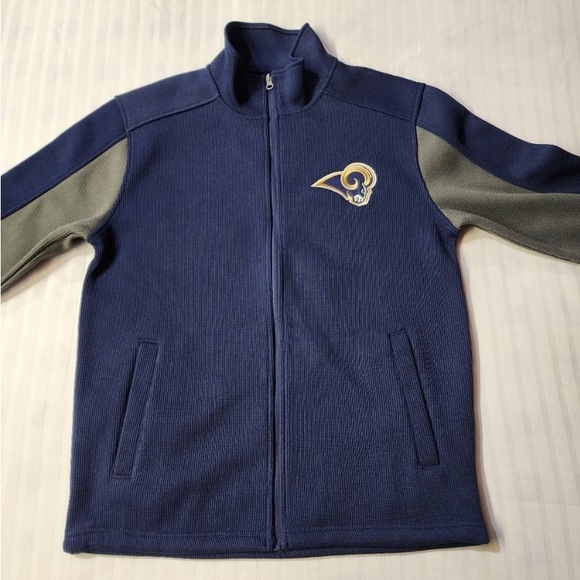 NWT NFL Mens Rams Zip-Up Jacket. Med - Picture 3 of 11